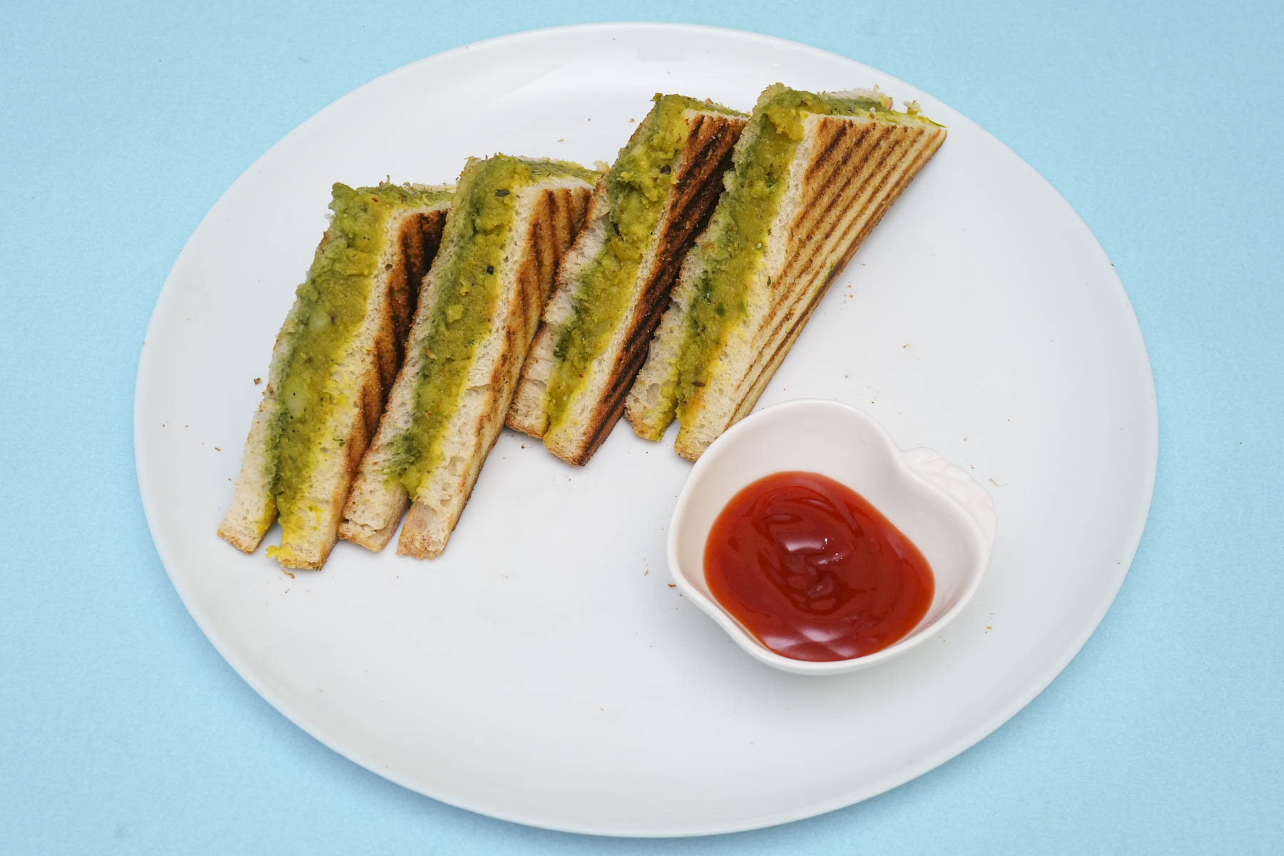 Aloo Toast Grilled Sandwich